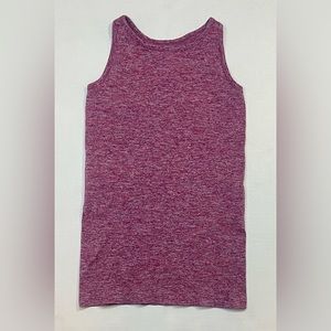 Ladies Size Small. Athleta Brand Athletic Tank Top. Heathered Maroon Ribbed. Euc